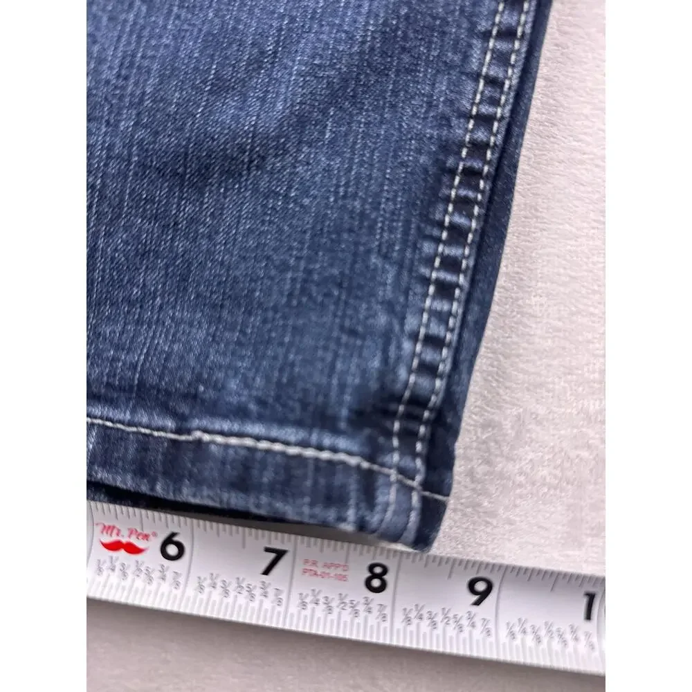 Levi's 559 Relaxed Straight Jeans Mens 40x30 Blue Dark Wash Stretch Denim